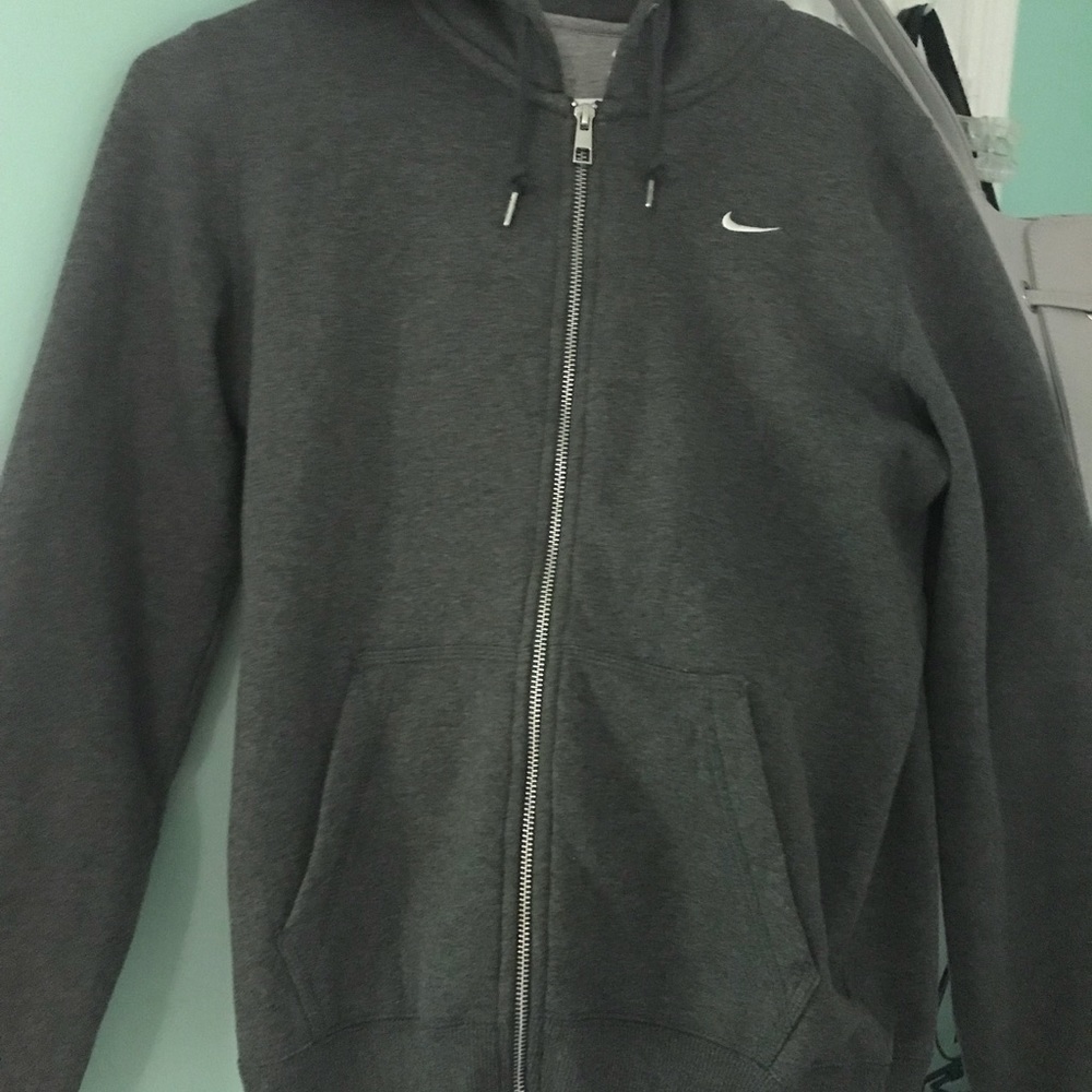 Grey Nike zip up jacket